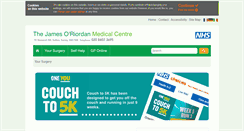 Desktop Screenshot of james-oriordan-medical-centre.nhs.uk